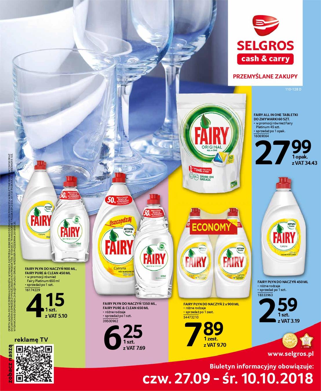 Gazetka Selgros Sp. z o.o. nr 1 od 2018-09-27 do 2018-10-10