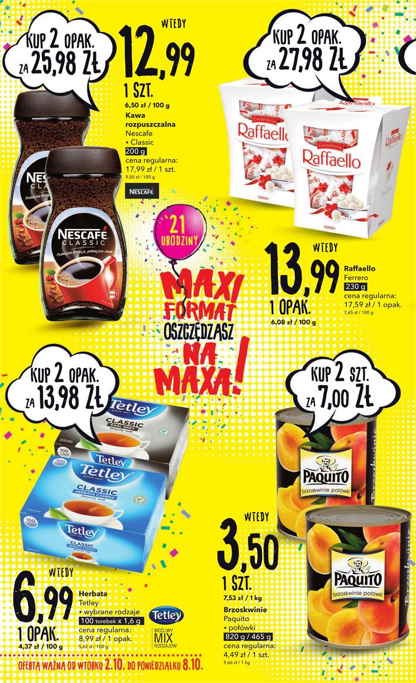 Gazetka SCA PR Polska Sp. z o.o. nr 4 od 2018-10-02 do 2018-10-08