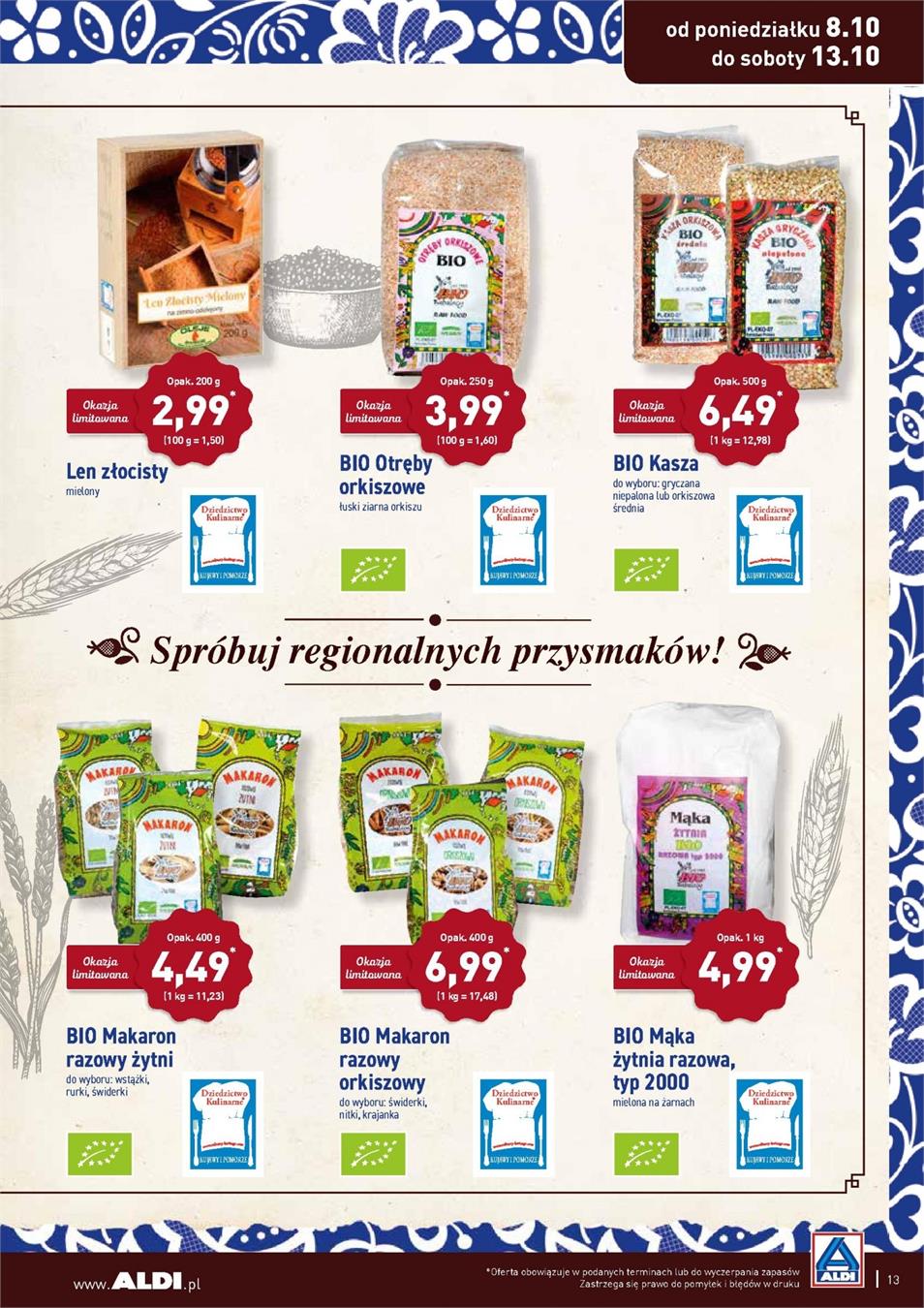 Gazetka ALDI SP Z O O nr 5 od 2018-10-08 do 2018-10-13