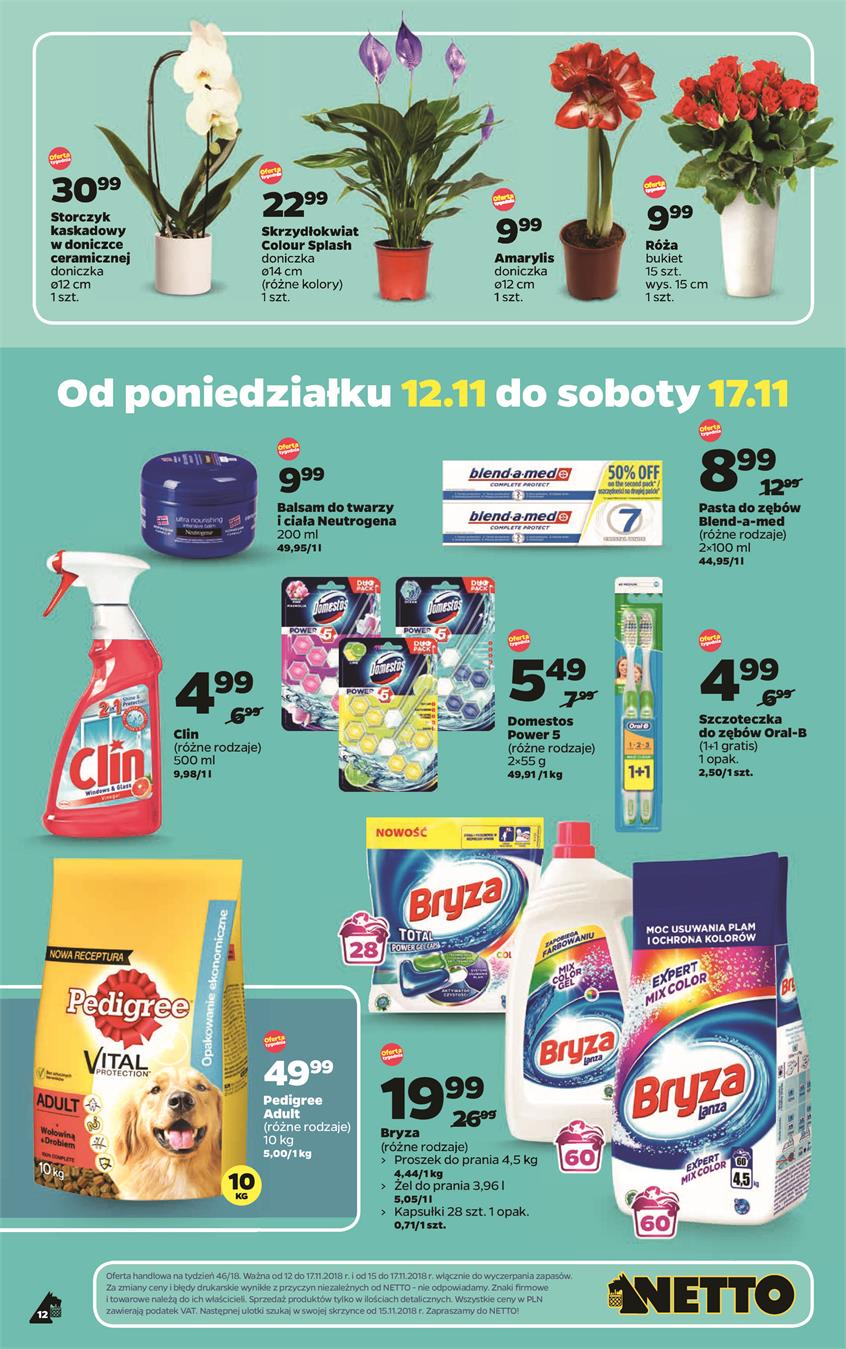 Gazetka Netto Sp. z o.o. nr 12 od 2018-11-12 do 2018-11-17