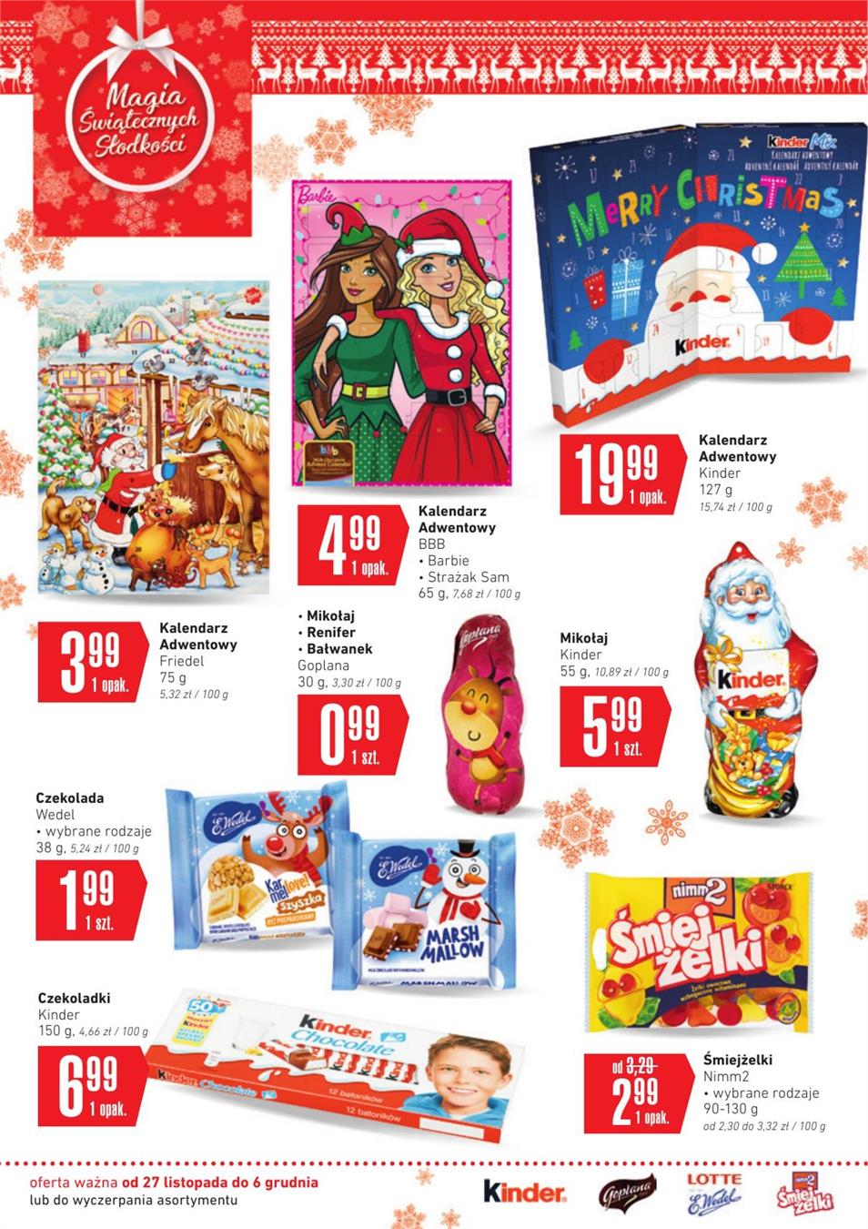 Gazetka SCA PR Polska Sp. z o.o. nr 25 od 2018-11-27 do 2018-12-03