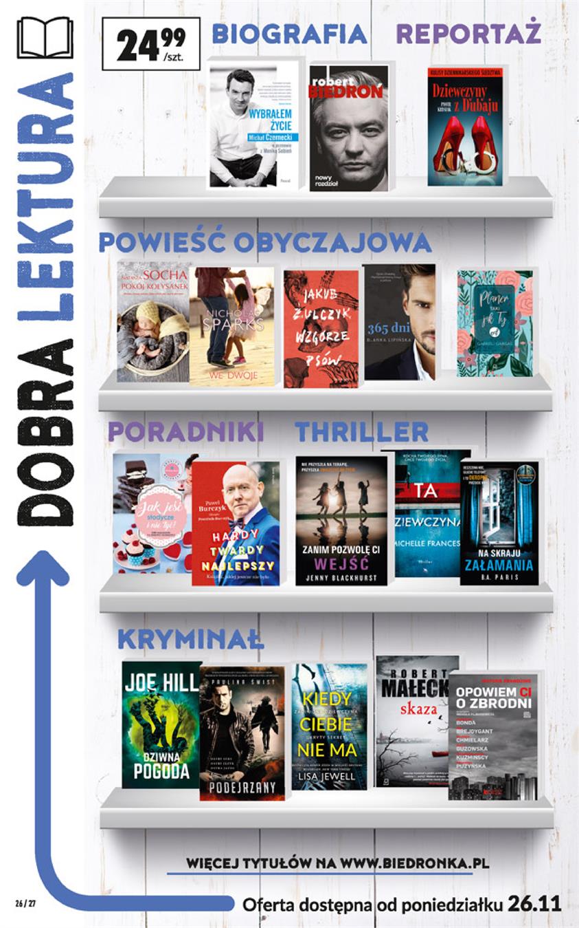 Gazetka Jeronimo Martins Polska SA nr 26 od 2018-11-26 do 2018-12-08