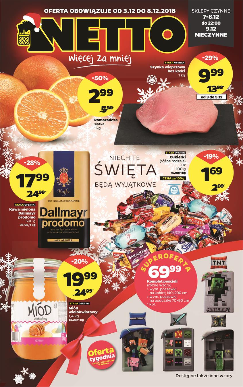 Gazetka Netto Sp. z o.o. nr 1 od 2018-12-03 do 2018-12-08