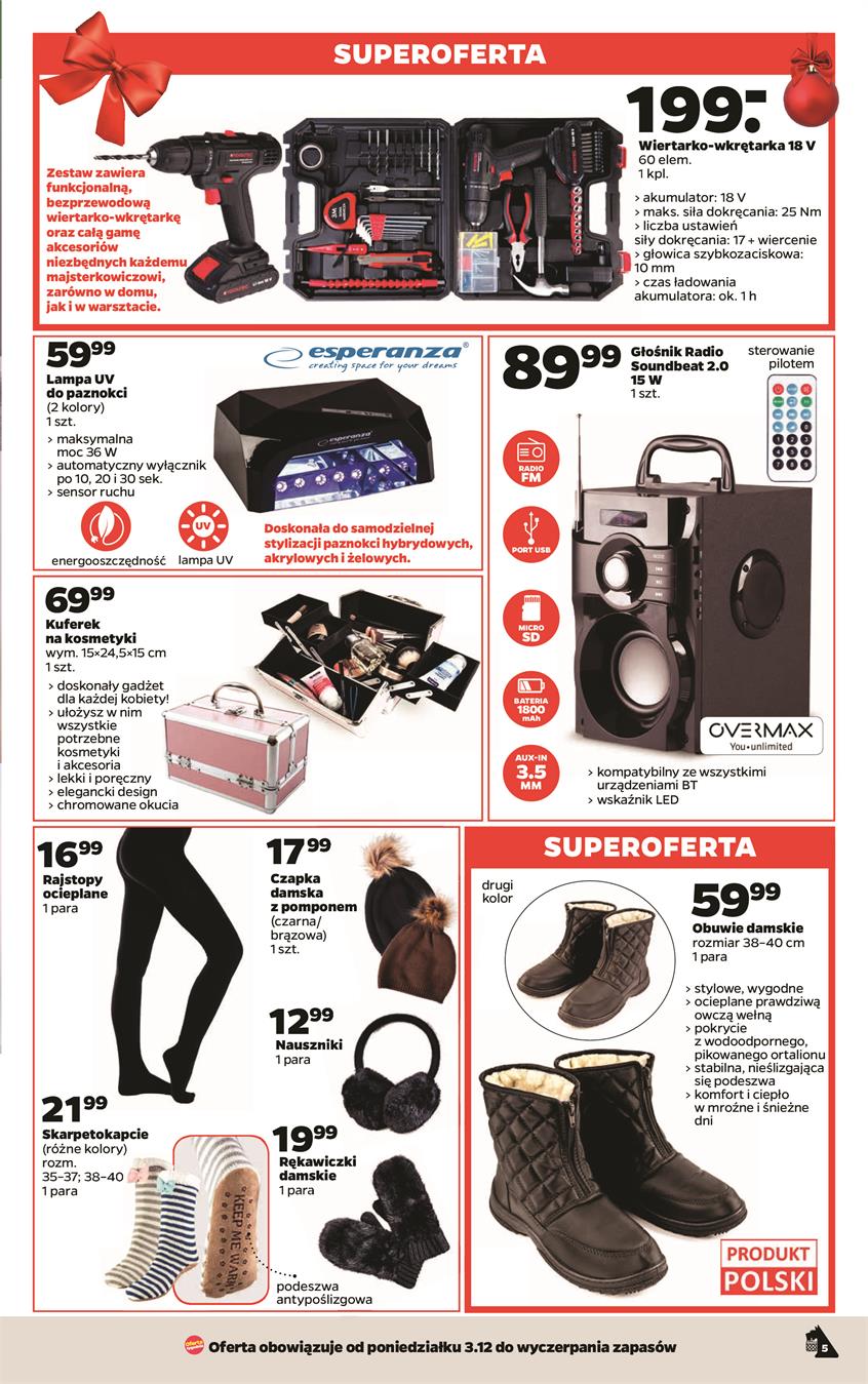 Gazetka Netto Sp. z o.o. nr 5 od 2018-12-03 do 2018-12-08