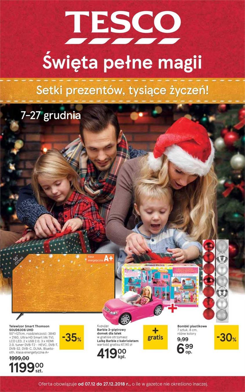 Gazetka Tesco Polska Sp. z o.o. nr 1 od 2018-12-07 do 2018-12-27