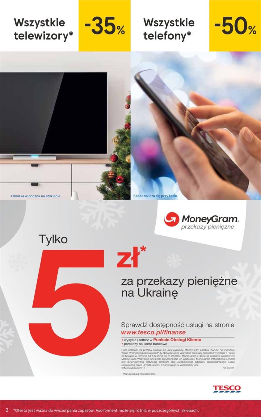 Gazetka Tesco Polska Sp. z o.o. nr 2 od 2018-12-07 do 2018-12-27
