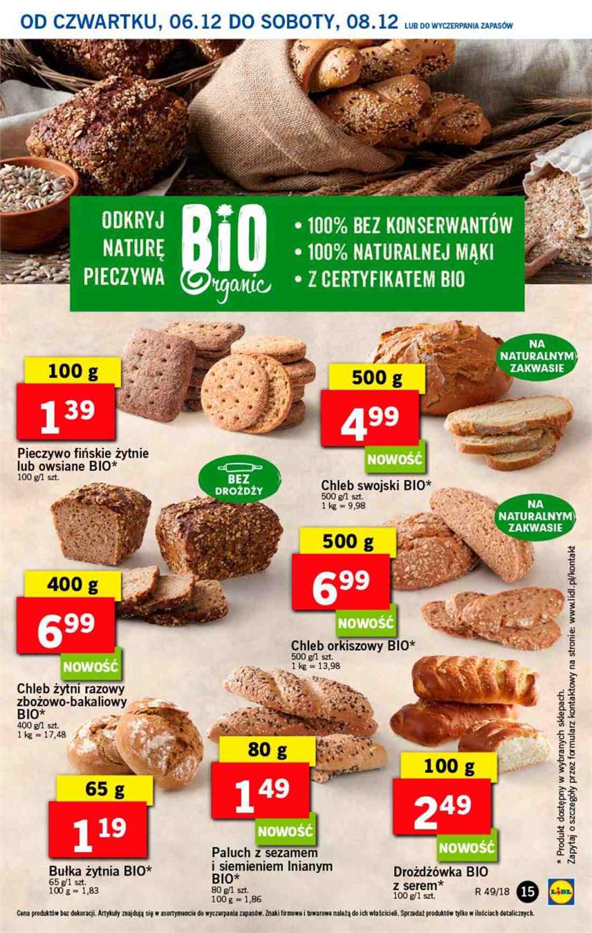 Gazetka Lidl Polska Sp. z o.o. nr 15 od 2018-12-06 do 2018-12-08