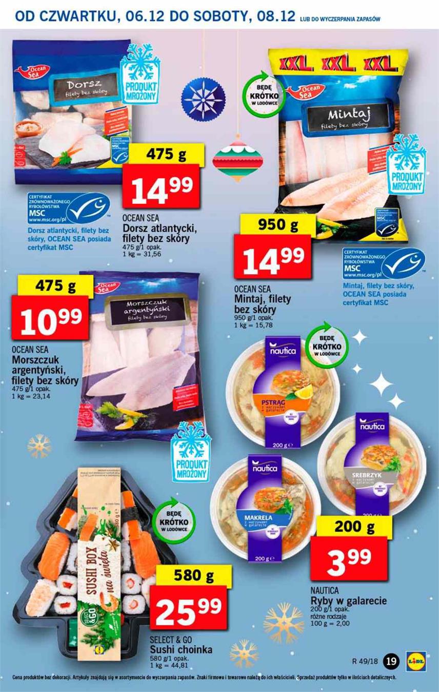 Gazetka Lidl Polska Sp. z o.o. nr 19 od 2018-12-06 do 2018-12-08