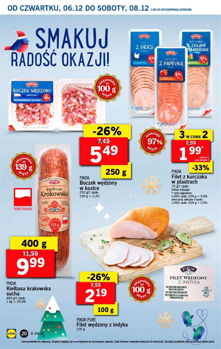 Gazetka Lidl Polska Sp. z o.o. nr 20 od 2018-12-06 do 2018-12-08