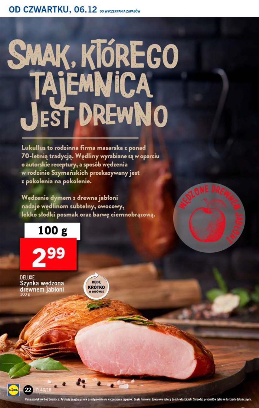Gazetka Lidl Polska Sp. z o.o. nr 22 od 2018-12-06 do 2018-12-08