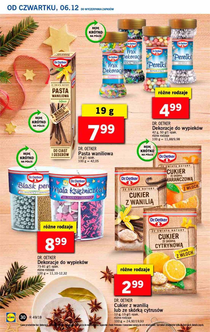 Gazetka Lidl Polska Sp. z o.o. nr 30 od 2018-12-06 do 2018-12-08
