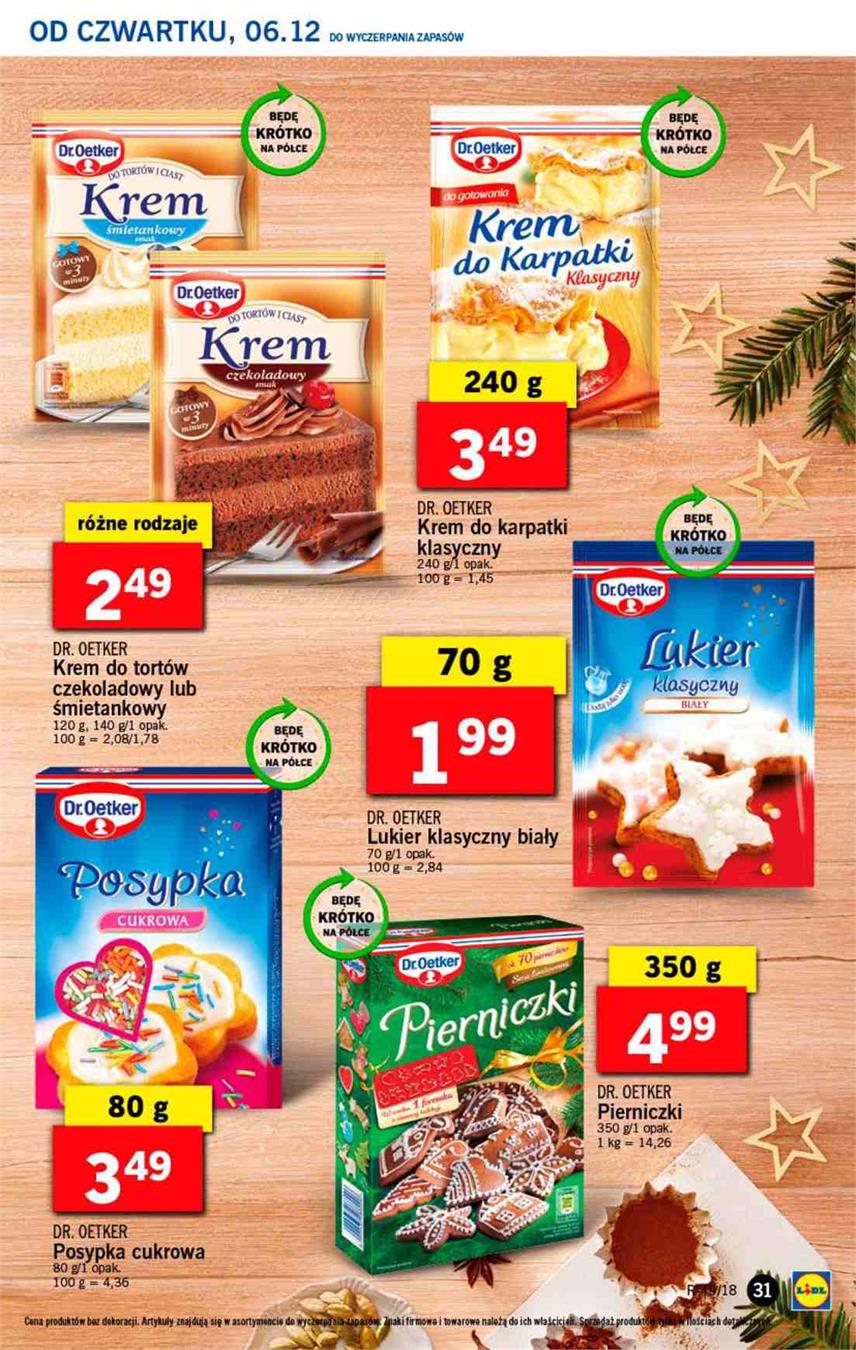 Gazetka Lidl Polska Sp. z o.o. nr 31 od 2018-12-06 do 2018-12-08