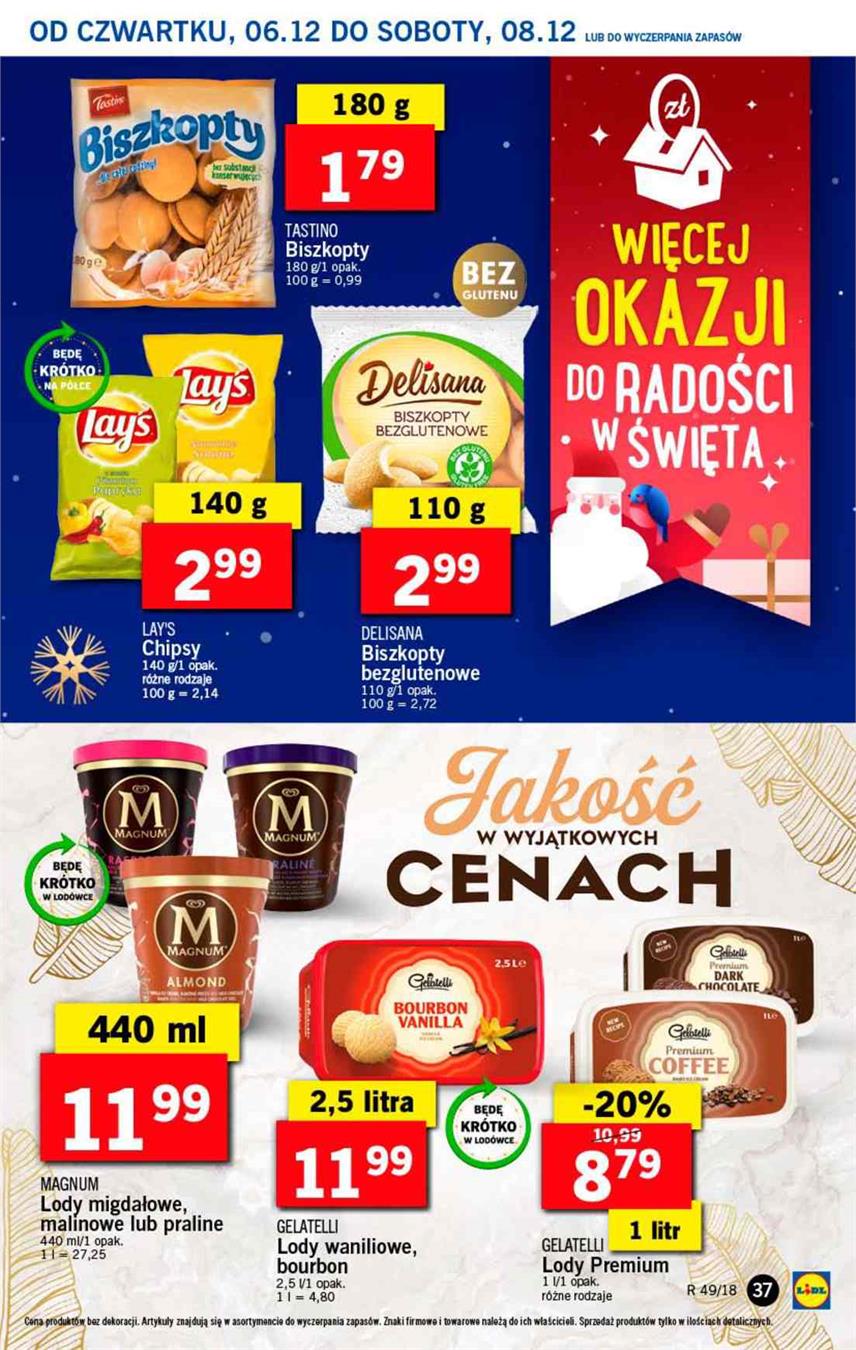 Gazetka Lidl Polska Sp. z o.o. nr 37 od 2018-12-06 do 2018-12-08