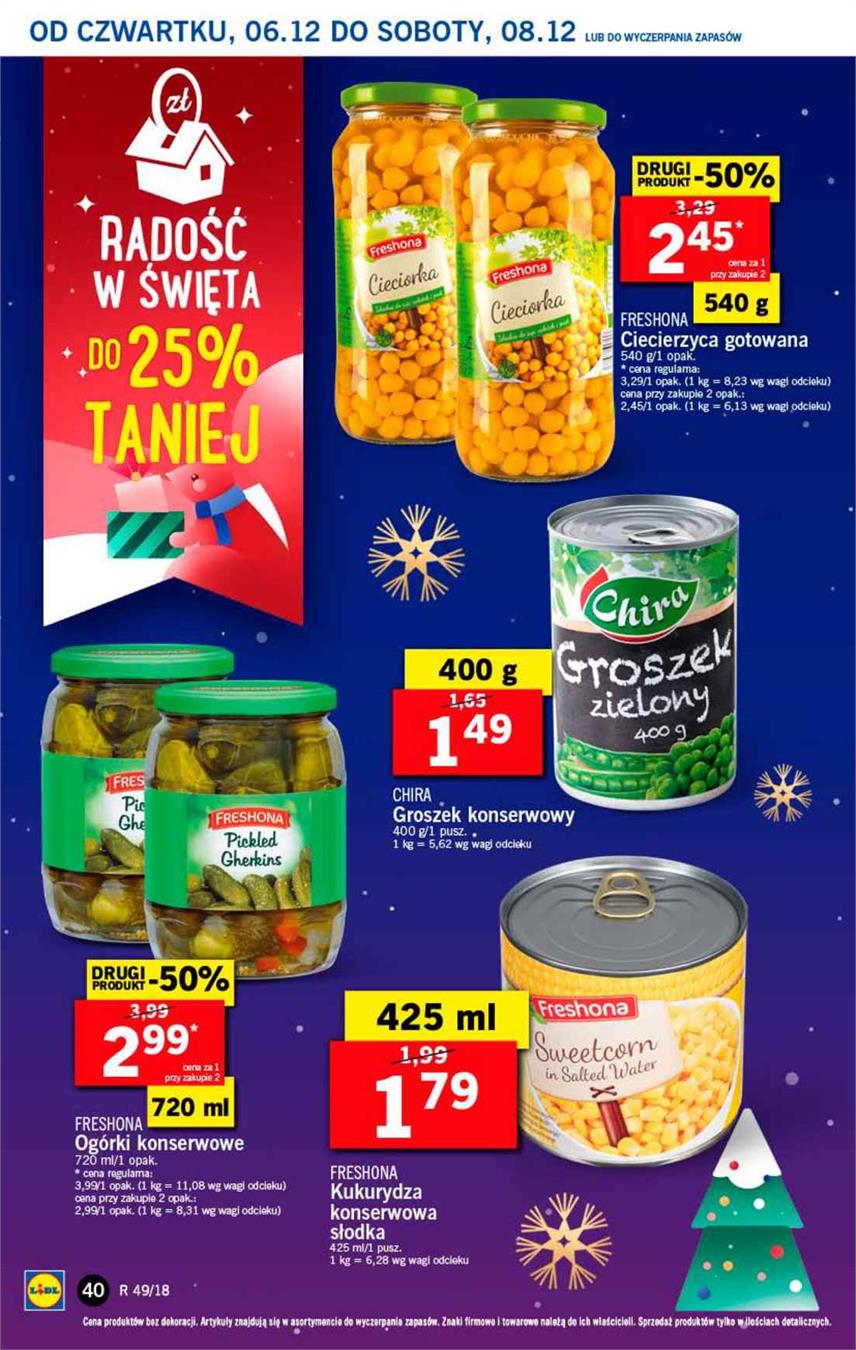 Gazetka Lidl Polska Sp. z o.o. nr 40 od 2018-12-06 do 2018-12-08