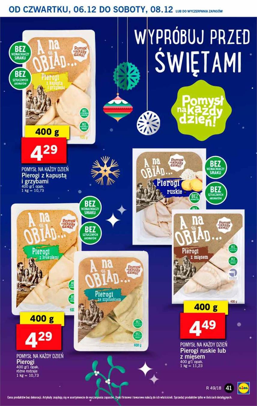 Gazetka Lidl Polska Sp. z o.o. nr 41 od 2018-12-06 do 2018-12-08