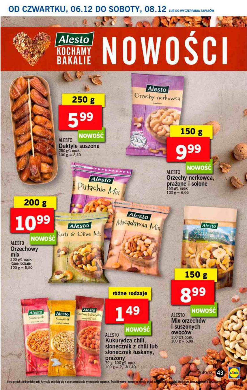 Gazetka Lidl Polska Sp. z o.o. nr 43 od 2018-12-06 do 2018-12-08