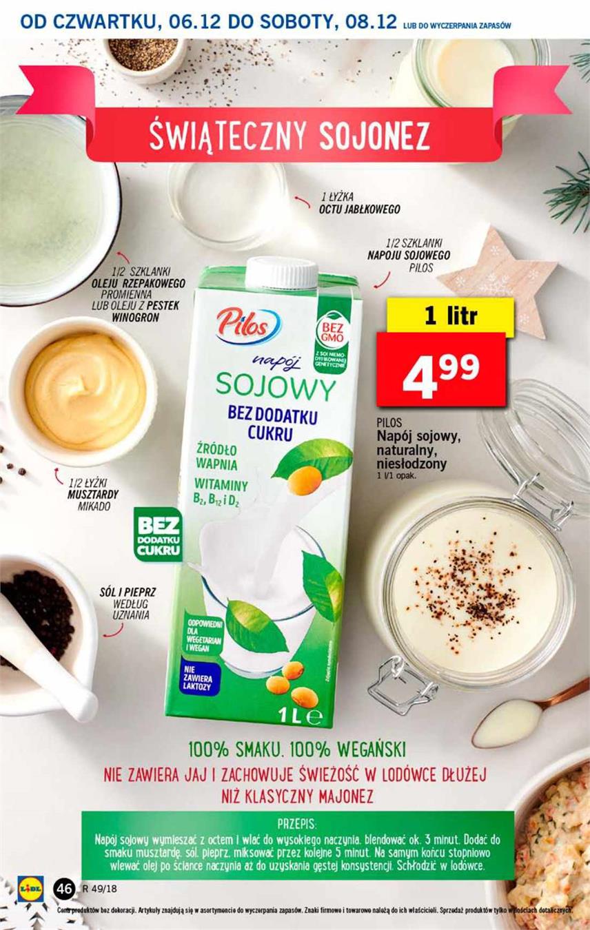 Gazetka Lidl Polska Sp. z o.o. nr 46 od 2018-12-06 do 2018-12-08