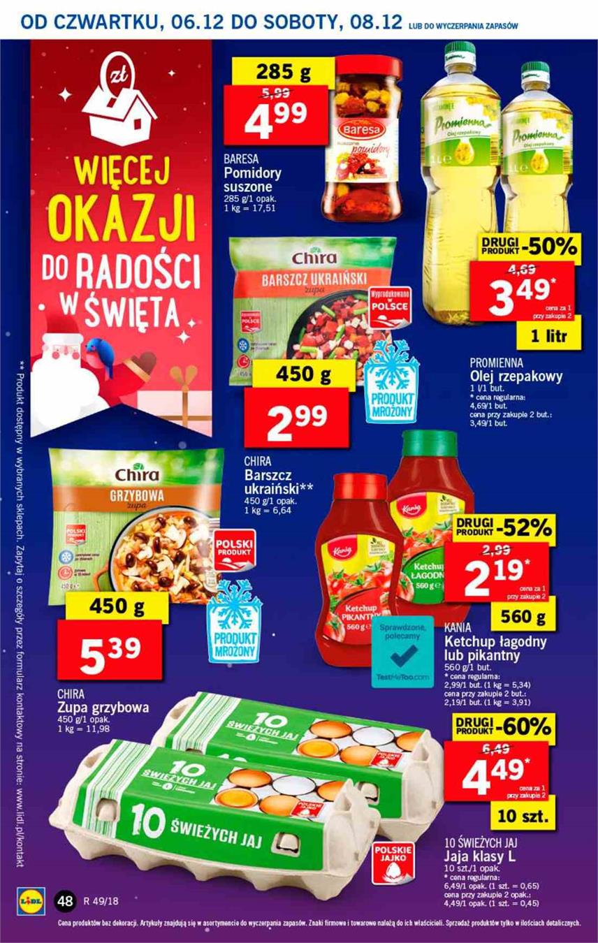 Gazetka Lidl Polska Sp. z o.o. nr 48 od 2018-12-06 do 2018-12-08