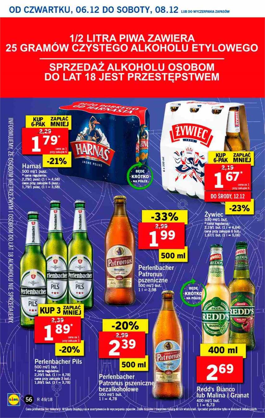 Gazetka Lidl Polska Sp. z o.o. nr 56 od 2018-12-06 do 2018-12-08
