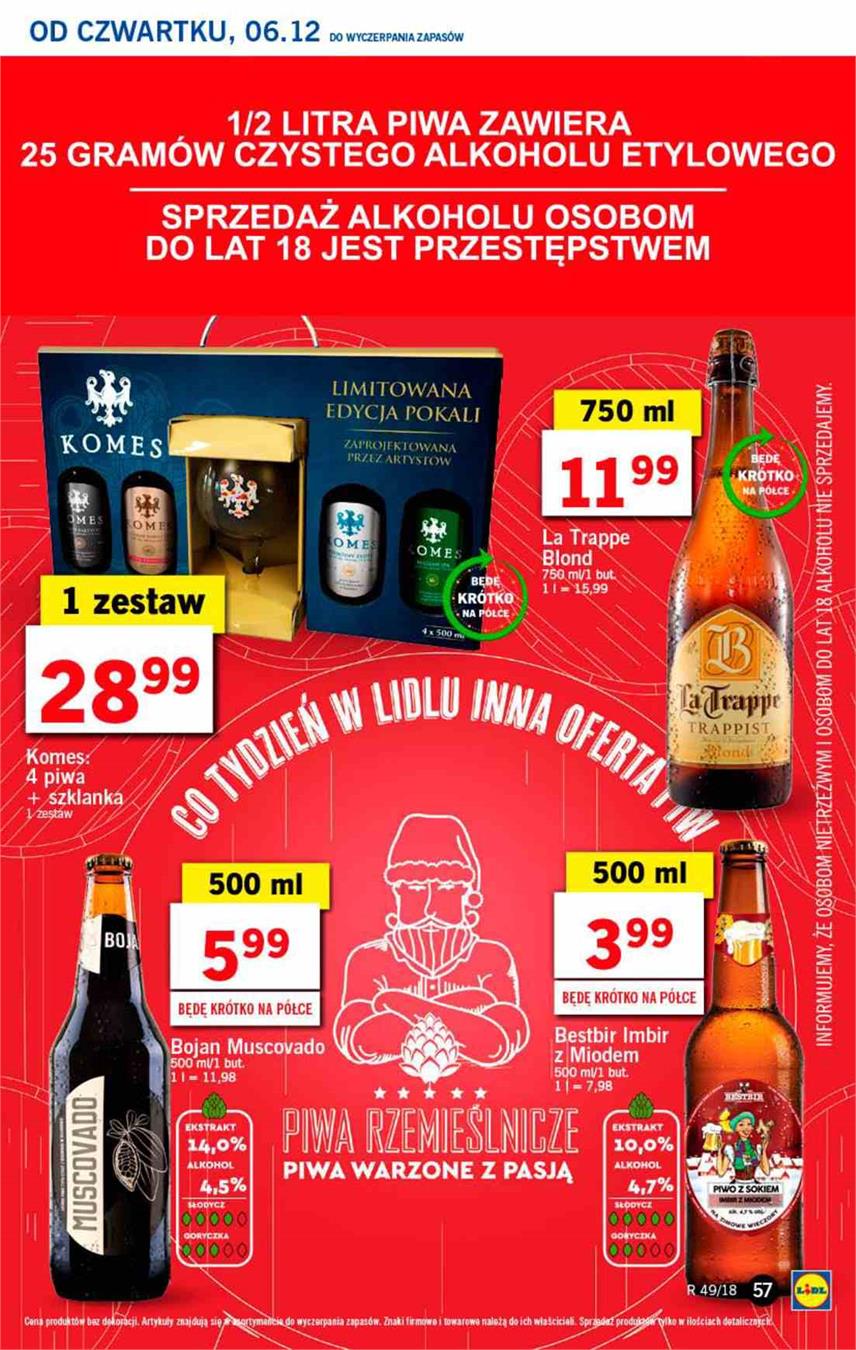 Gazetka Lidl Polska Sp. z o.o. nr 57 od 2018-12-06 do 2018-12-08