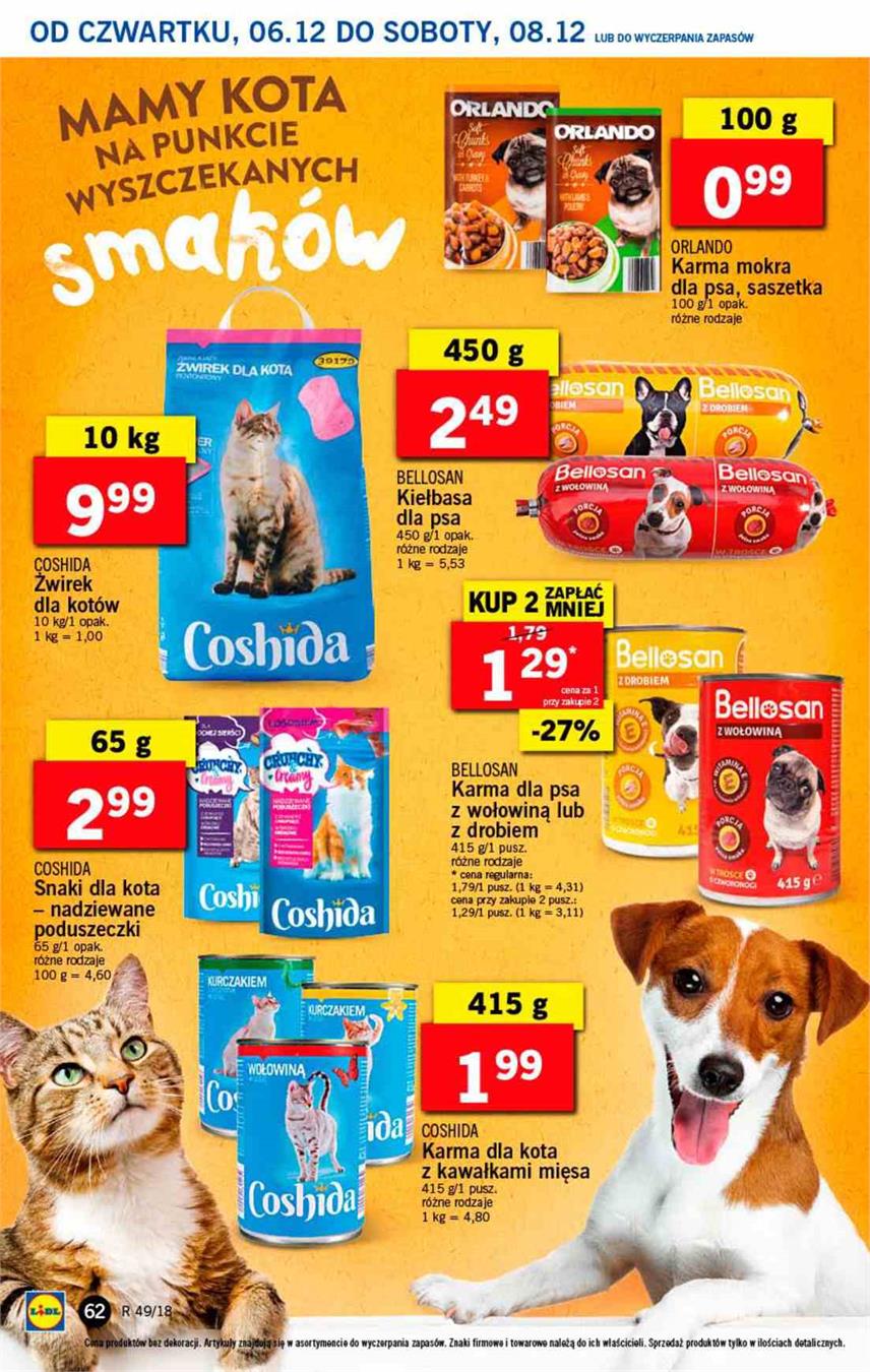 Gazetka Lidl Polska Sp. z o.o. nr 62 od 2018-12-06 do 2018-12-08