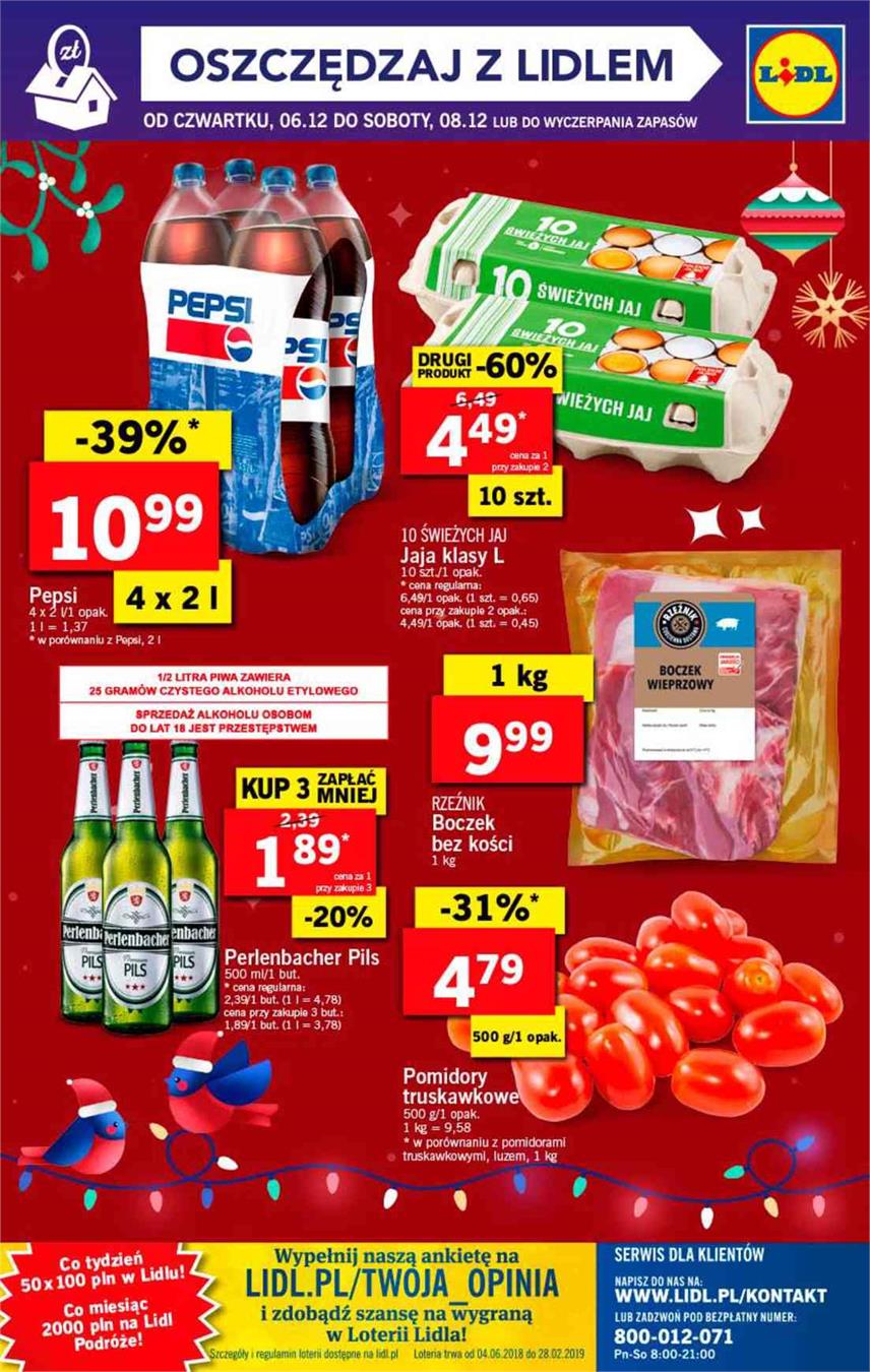 Gazetka Lidl Polska Sp. z o.o. nr 64 od 2018-12-06 do 2018-12-08