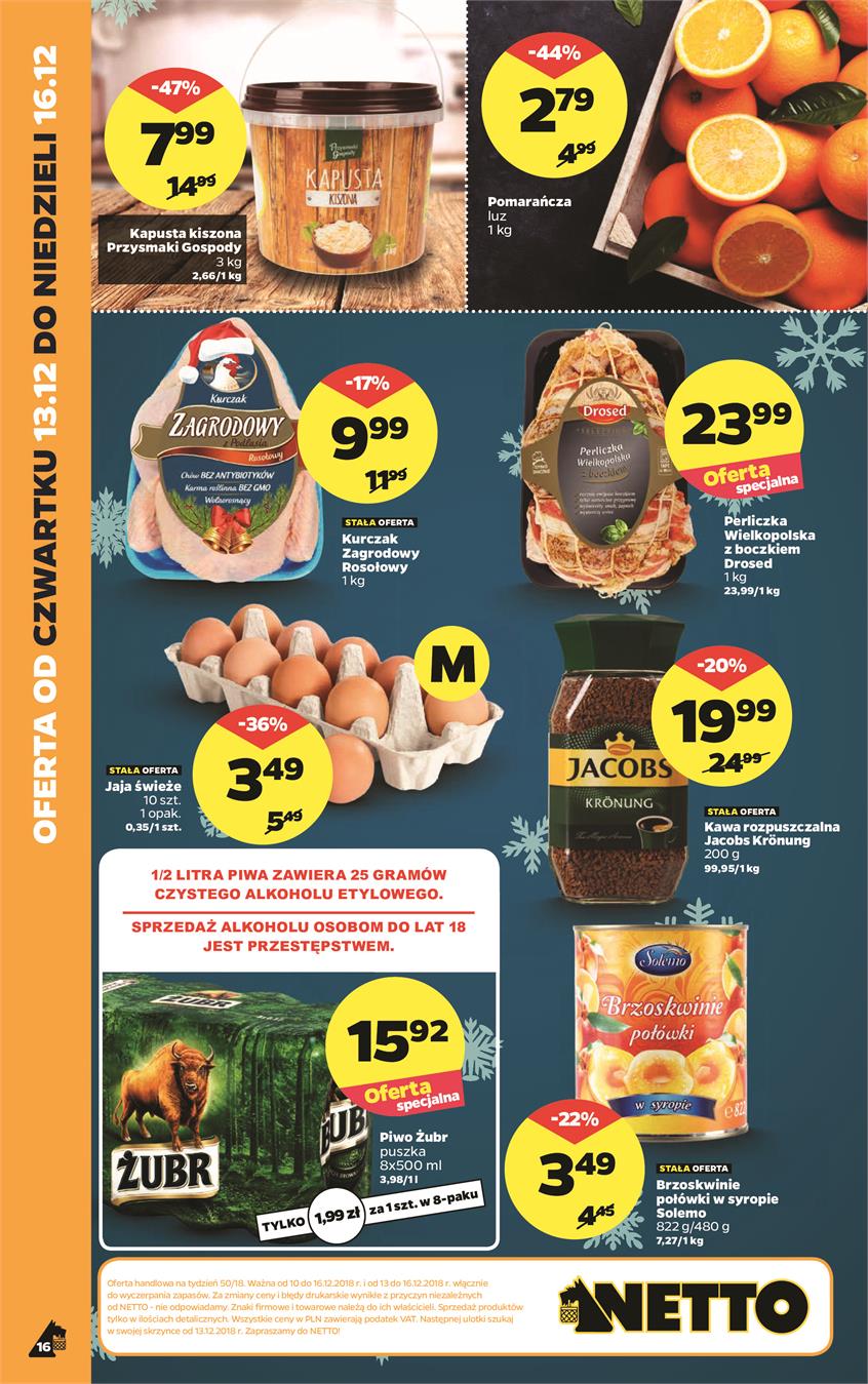 Gazetka Netto Sp. z o.o. nr 16 od 2018-12-10 do 2018-12-15