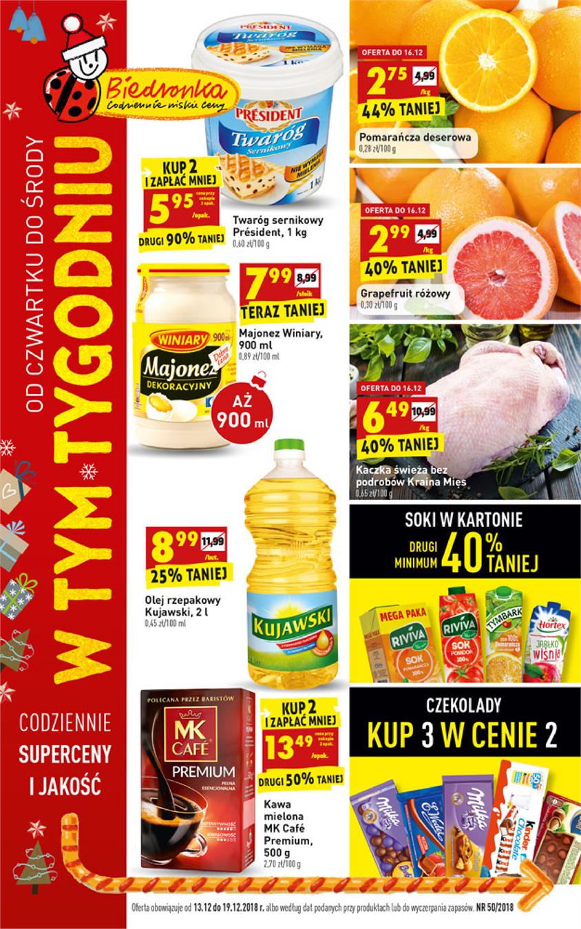 Gazetka Jeronimo Martins Polska SA nr 1 od 2018-12-13 do 2018-12-19