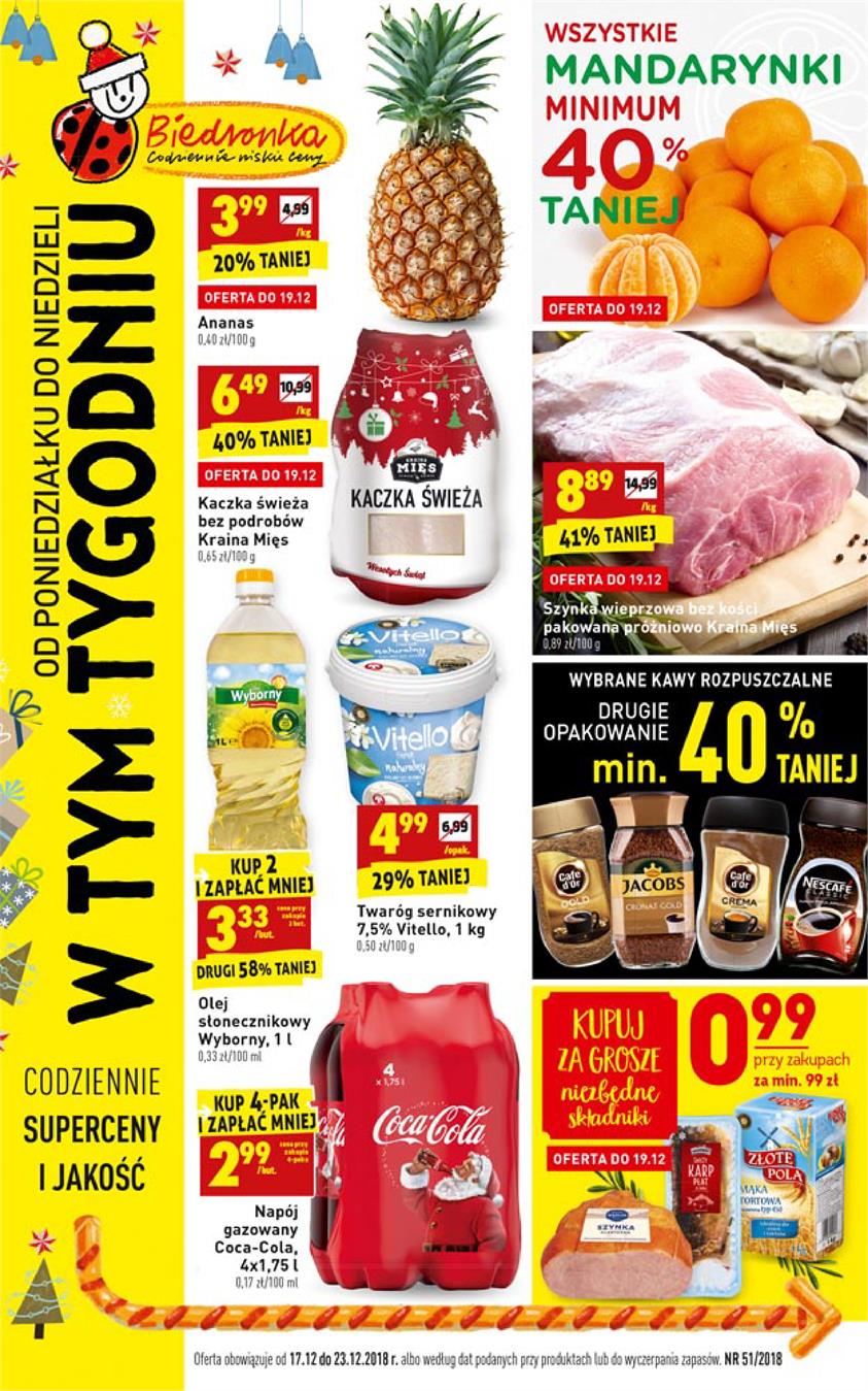 Gazetka Jeronimo Martins Polska SA nr 1 od 2018-12-17 do 2018-12-23
