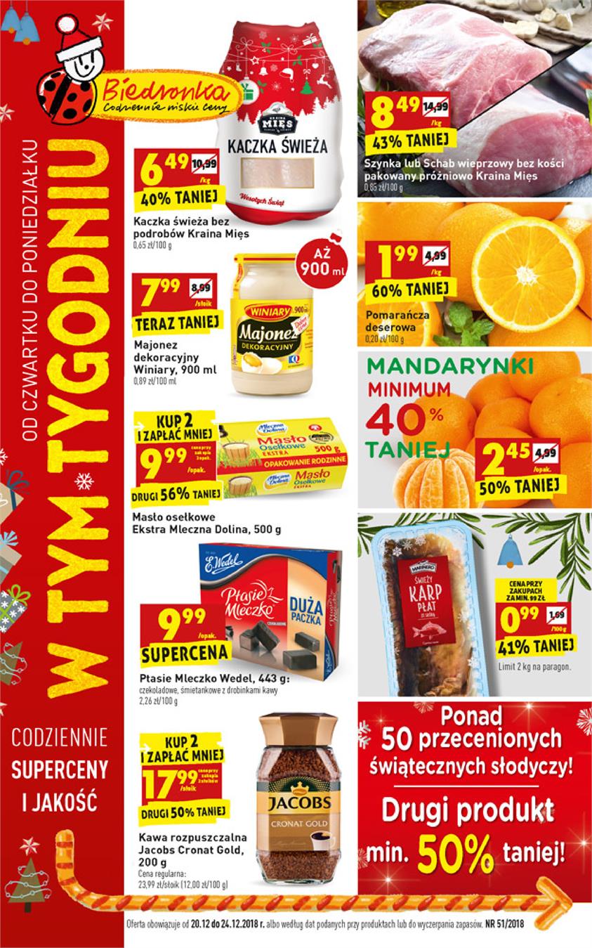 Gazetka Jeronimo Martins Polska SA nr 1 od 2018-12-20 do 2018-12-24