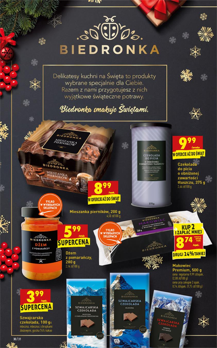 Gazetka Jeronimo Martins Polska SA nr 30 od 2018-12-20 do 2018-12-24
