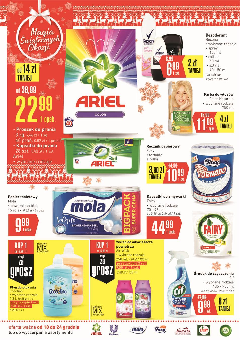 Gazetka SCA PR Polska Sp. z o.o. nr 24 od 2018-12-20 do 2018-12-24