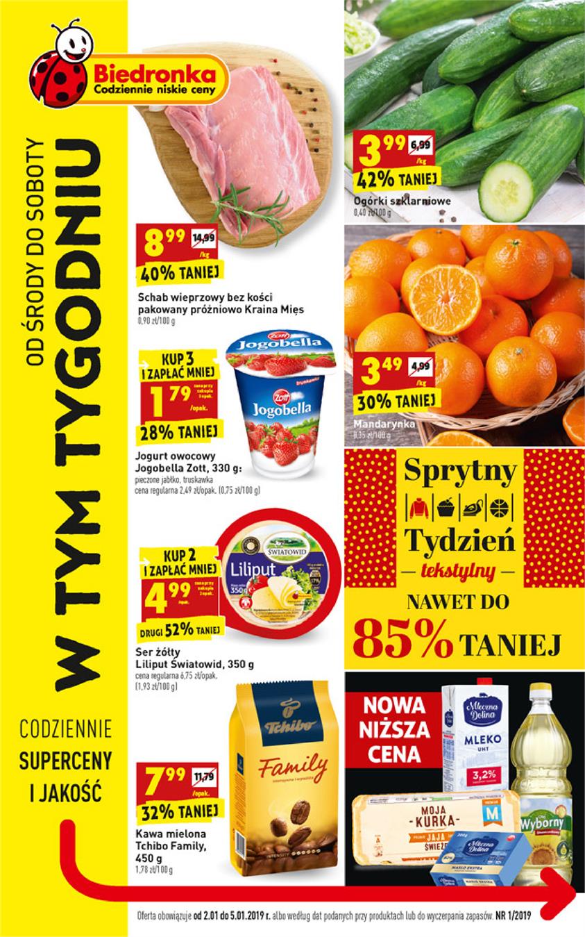 Gazetka Jeronimo Martins Polska SA nr 1 od 2019-01-02 do 2019-01-05