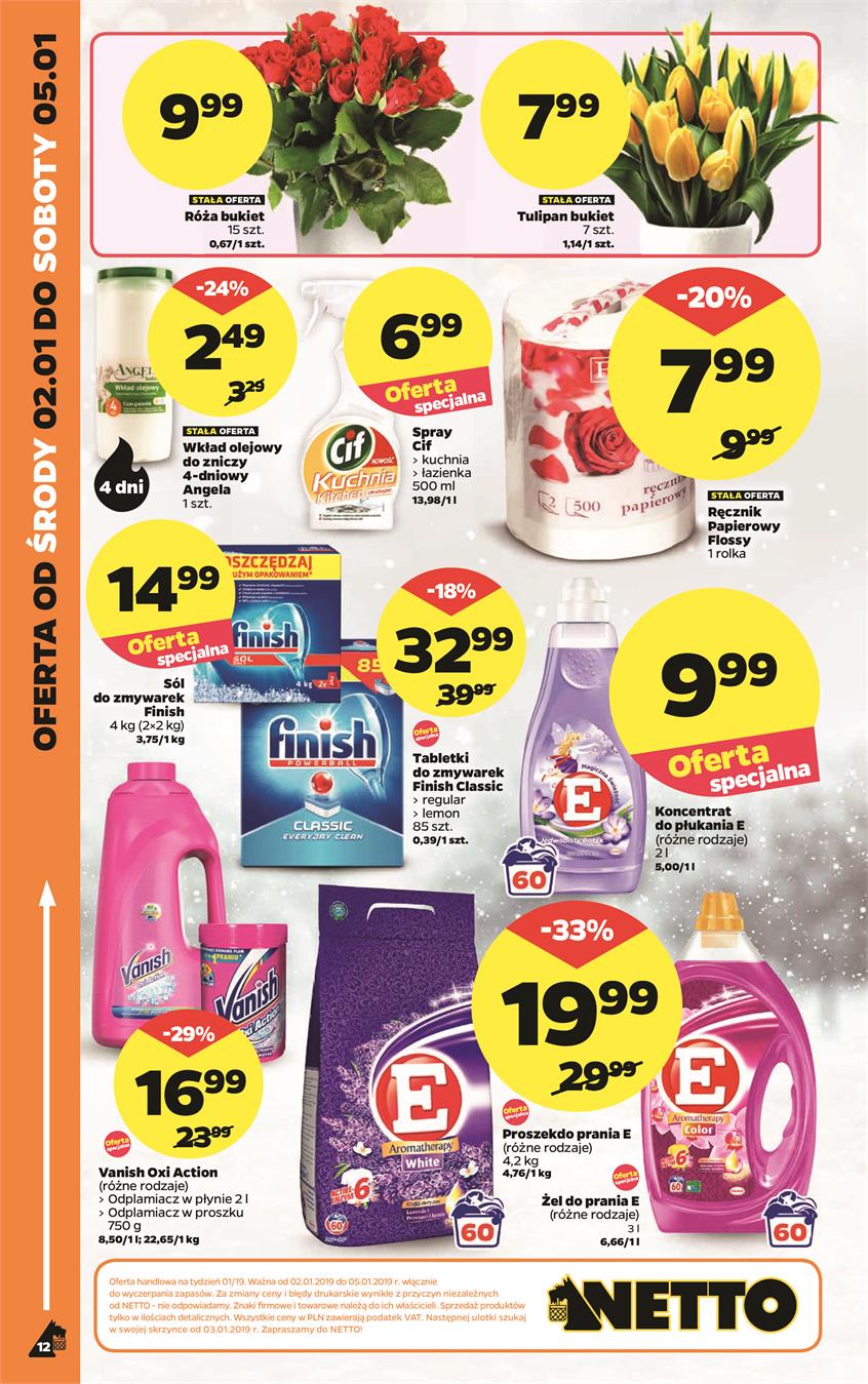 Gazetka Netto Sp. z o.o. nr 12 od 2019-01-02 do 2019-01-05