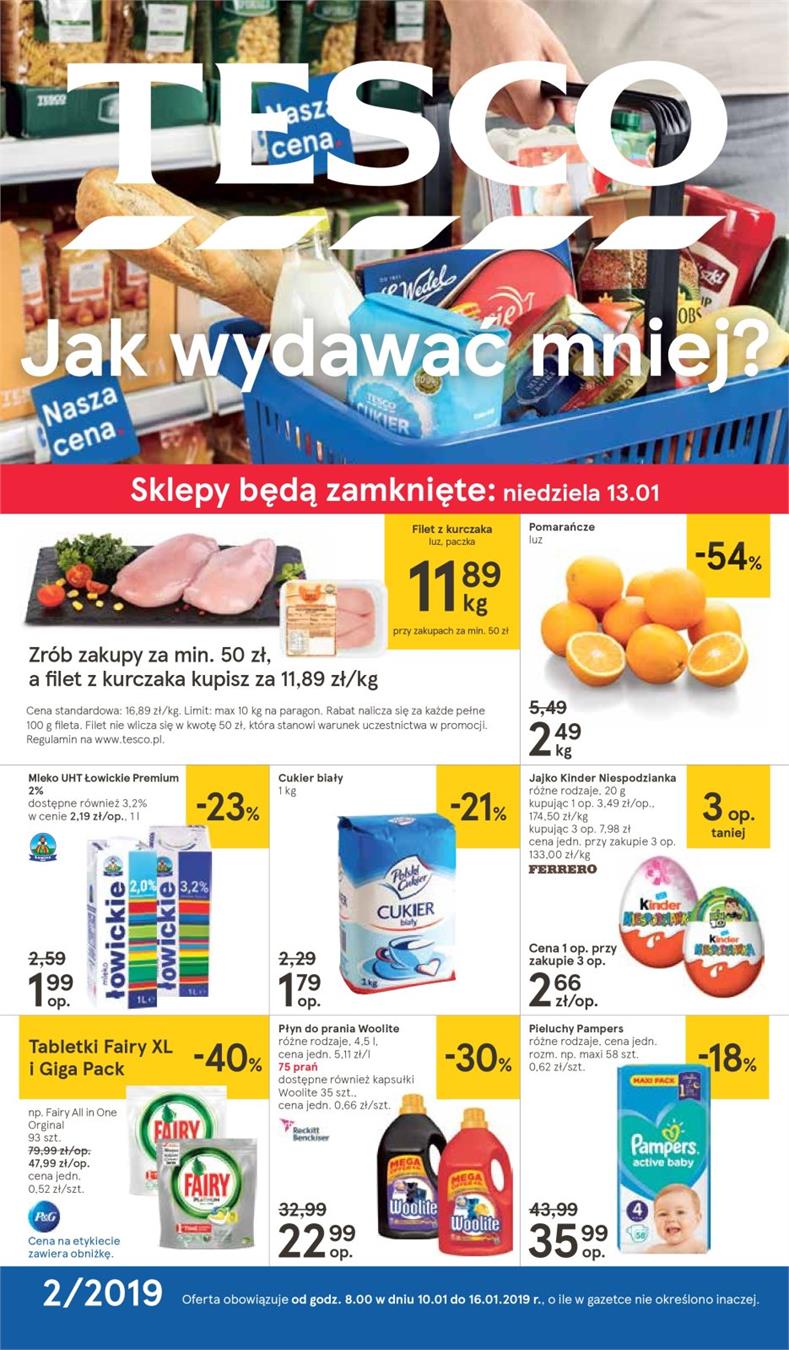 Gazetka Tesco Polska Sp. z o.o. nr 1 od 2019-01-10 do 2019-01-16