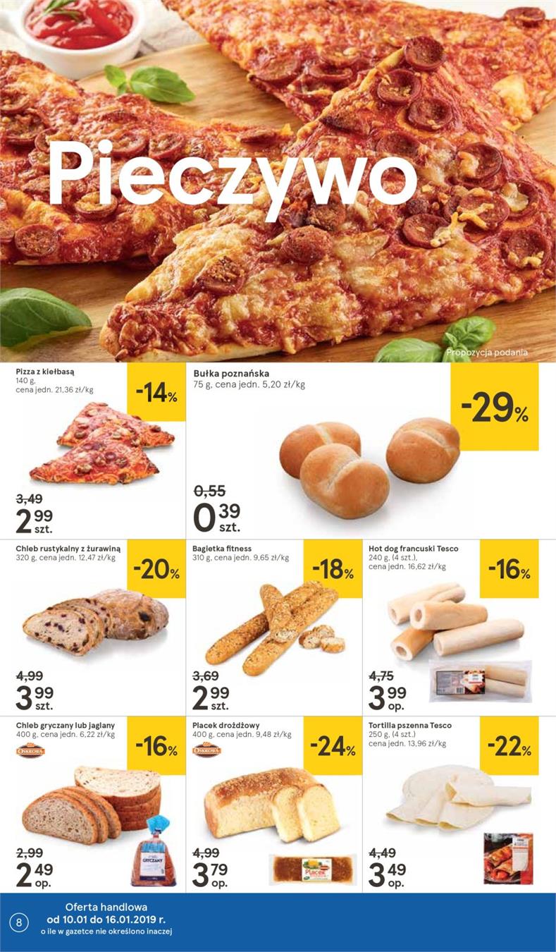Gazetka Tesco Polska Sp. z o.o. nr 8 od 2019-01-10 do 2019-01-16