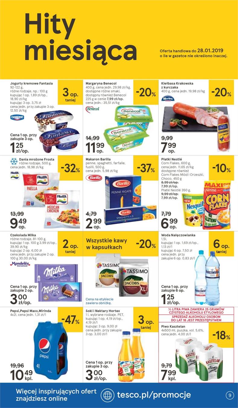 Gazetka Tesco Polska Sp. z o.o. nr 9 od 2019-01-10 do 2019-01-16