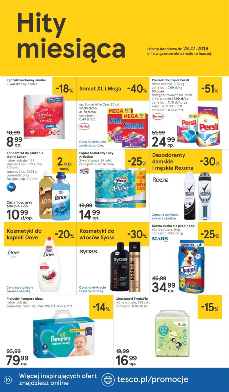 Gazetka Tesco Polska Sp. z o.o. nr 10 od 2019-01-10 do 2019-01-16