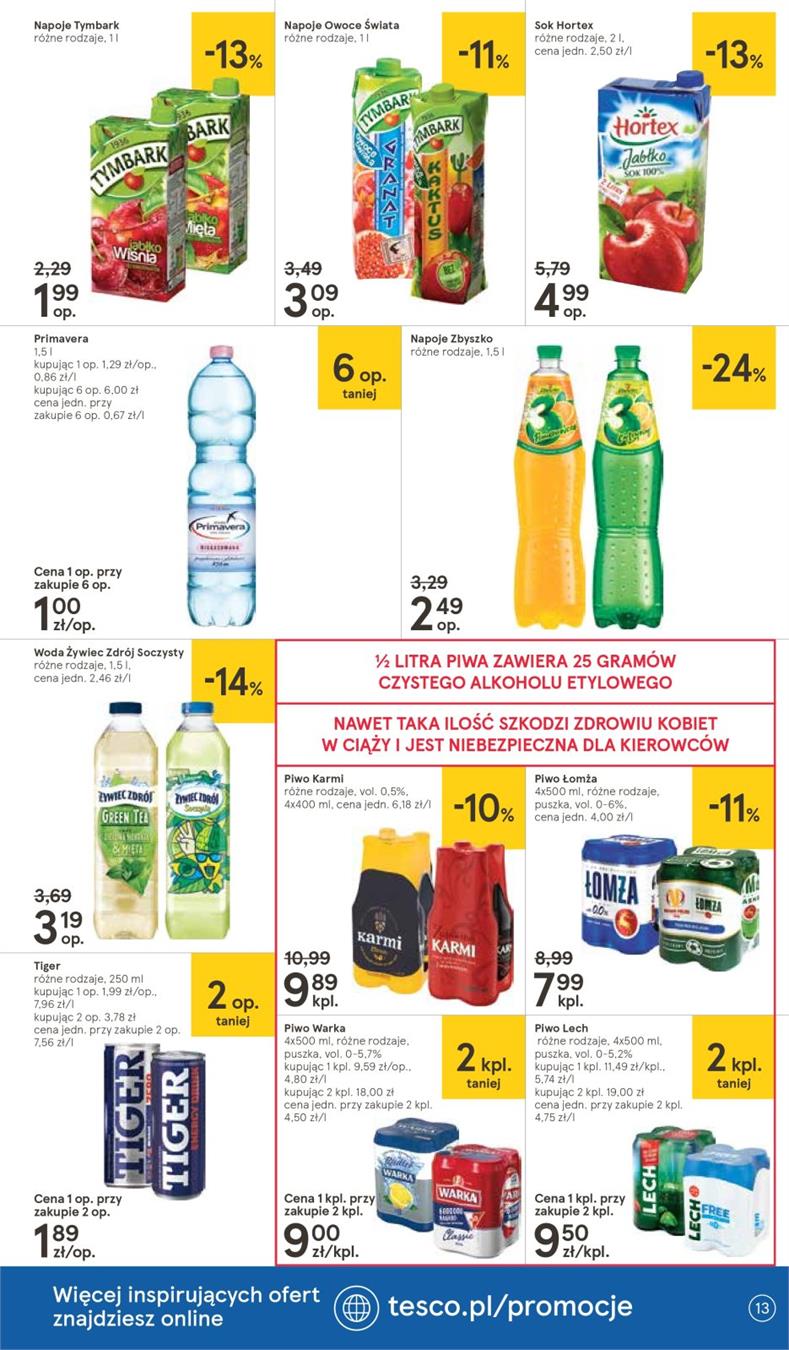 Gazetka Tesco Polska Sp. z o.o. nr 13 od 2019-01-10 do 2019-01-16
