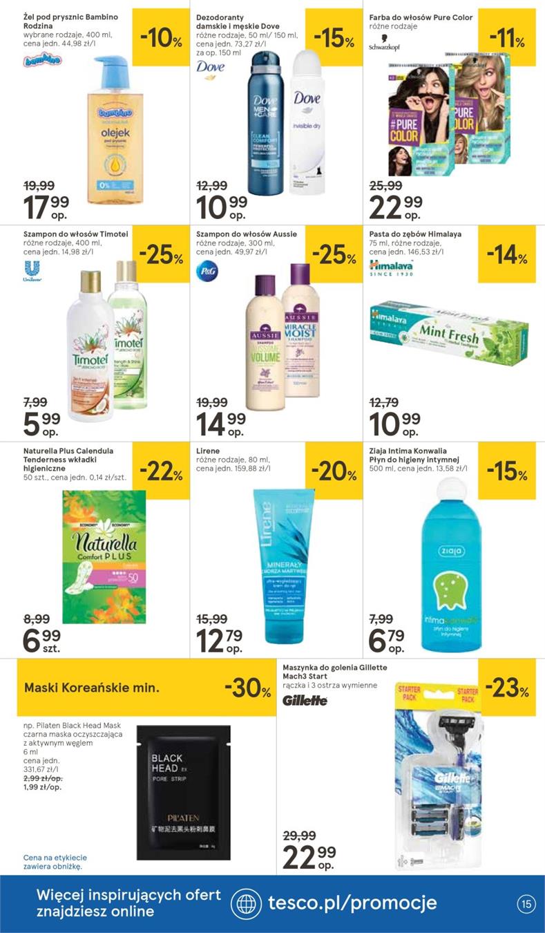 Gazetka Tesco Polska Sp. z o.o. nr 15 od 2019-01-10 do 2019-01-16