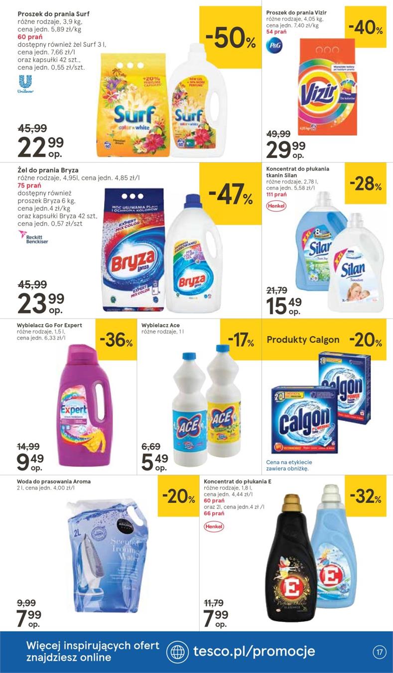 Gazetka Tesco Polska Sp. z o.o. nr 17 od 2019-01-10 do 2019-01-16