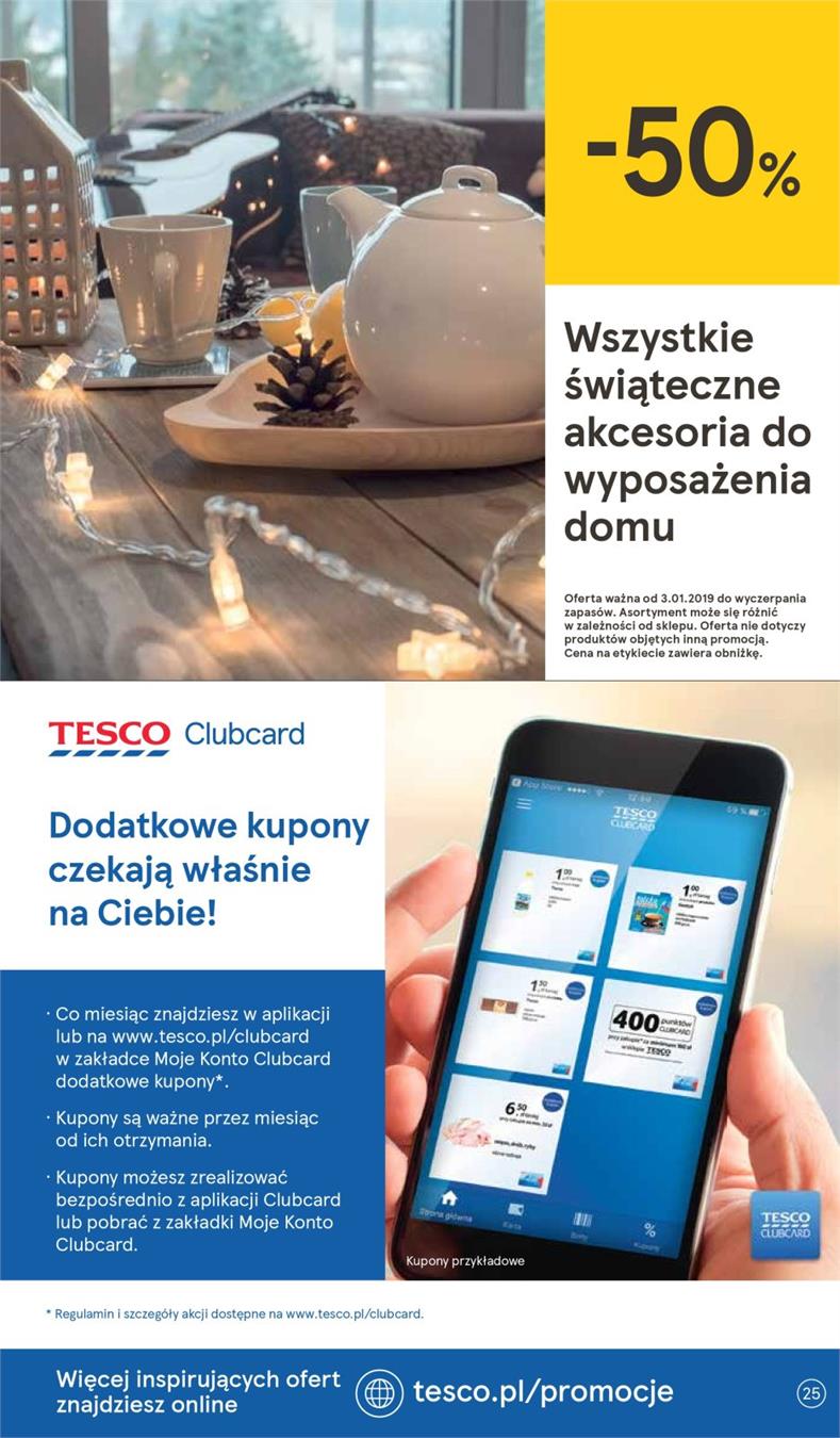 Gazetka Tesco Polska Sp. z o.o. nr 25 od 2019-01-10 do 2019-01-16