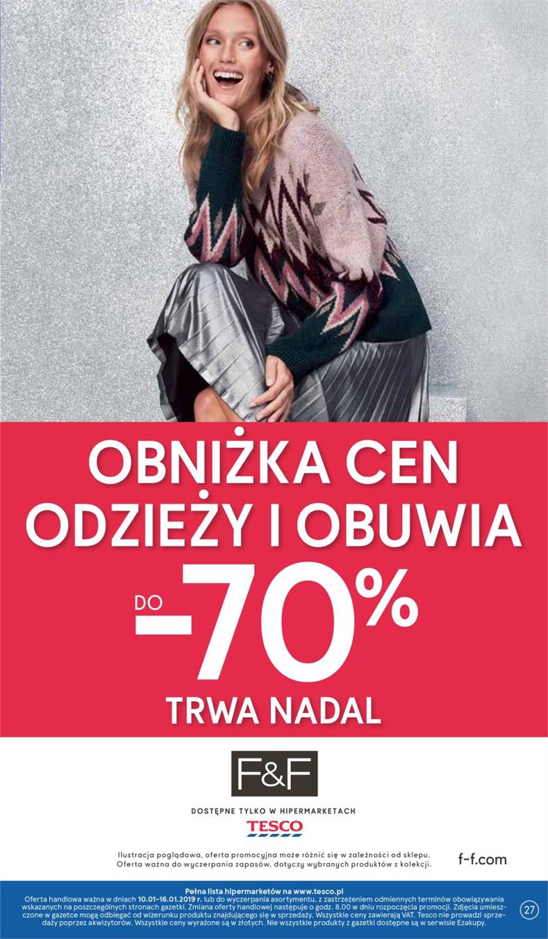 Gazetka Tesco Polska Sp. z o.o. nr 27 od 2019-01-10 do 2019-01-16