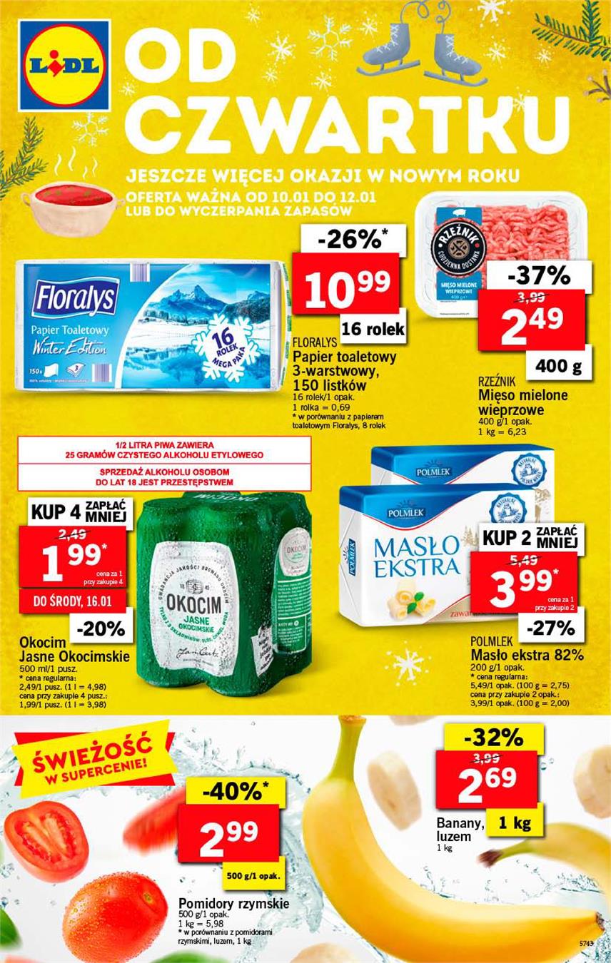 Gazetka Lidl Polska Sp. z o.o. nr 1 od 2019-01-10 do 2019-01-12