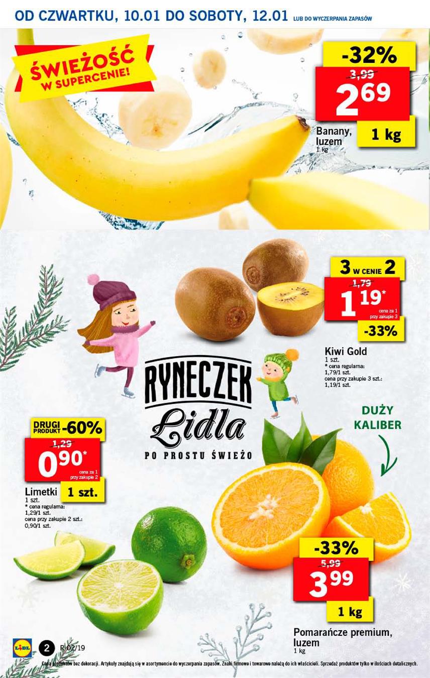Gazetka Lidl Polska Sp. z o.o. nr 2 od 2019-01-10 do 2019-01-12
