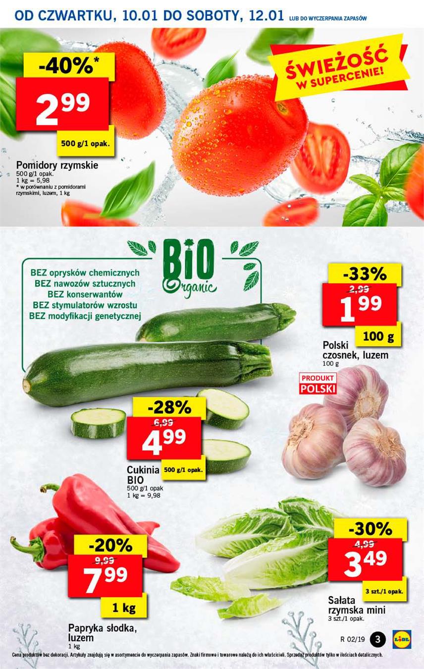 Gazetka Lidl Polska Sp. z o.o. nr 3 od 2019-01-10 do 2019-01-12