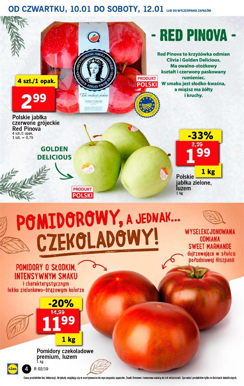 Gazetka Lidl Polska Sp. z o.o. nr 4 od 2019-01-10 do 2019-01-12