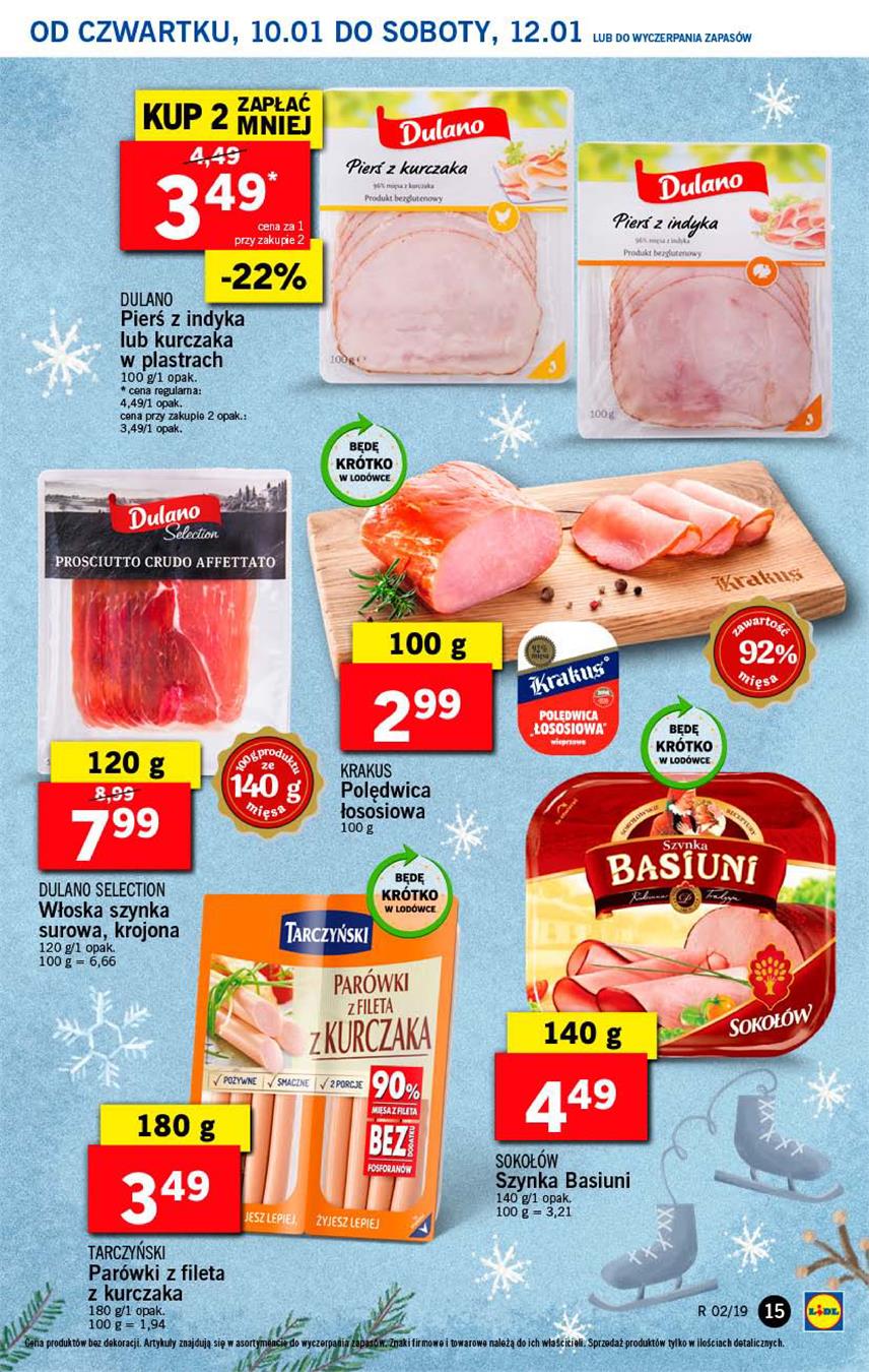 Gazetka Lidl Polska Sp. z o.o. nr 15 od 2019-01-10 do 2019-01-12