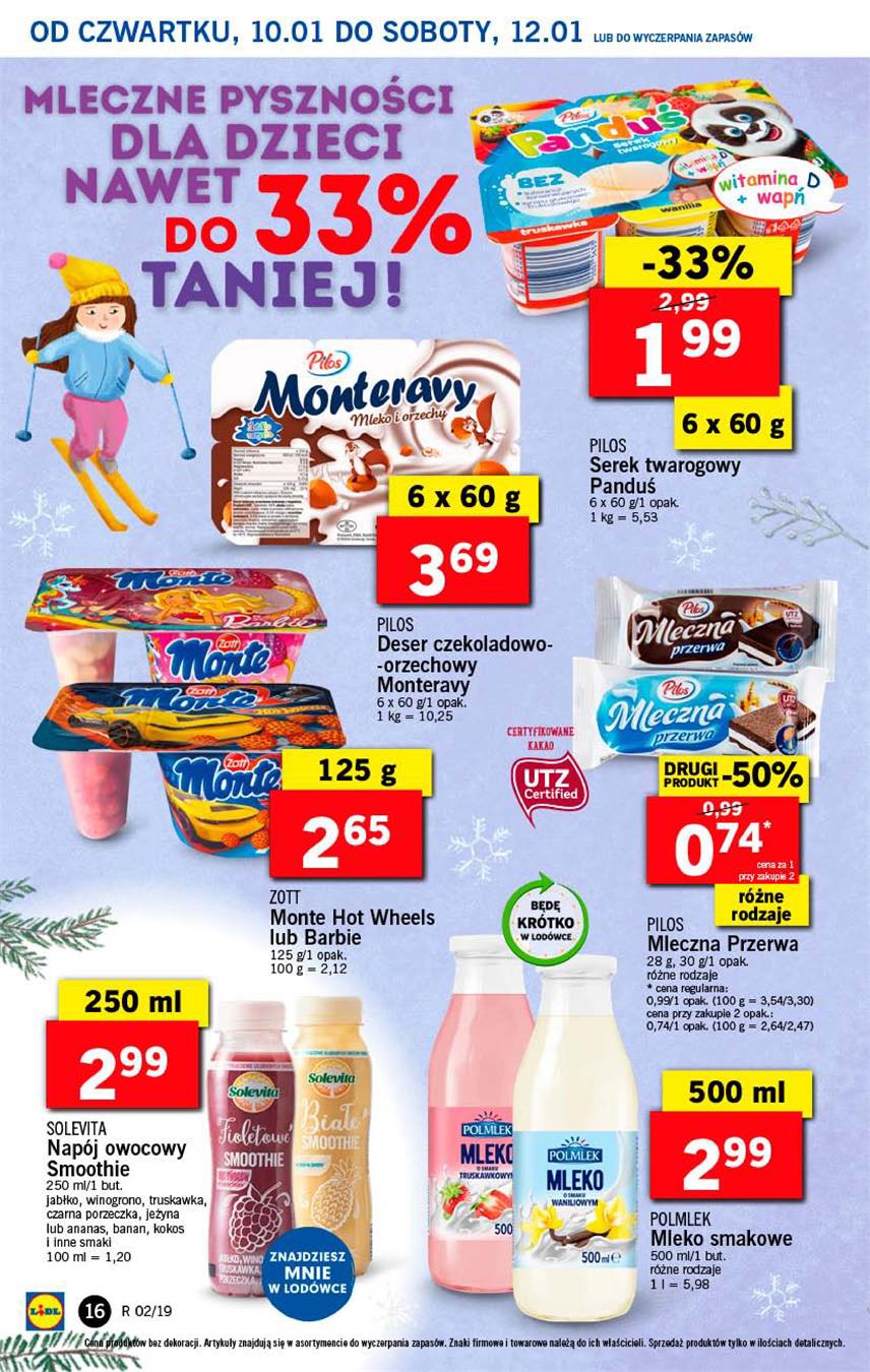 Gazetka Lidl Polska Sp. z o.o. nr 16 od 2019-01-10 do 2019-01-12