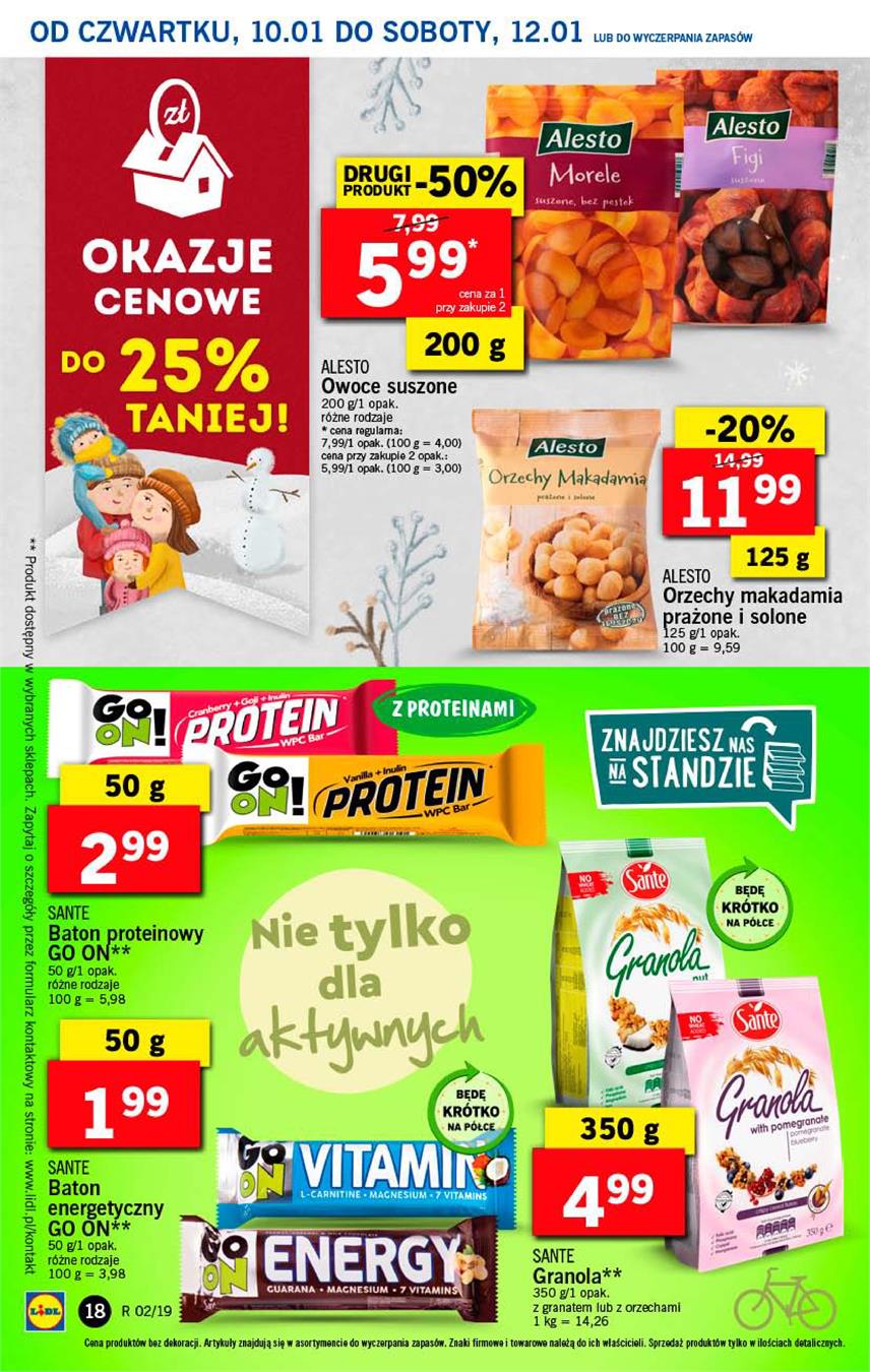 Gazetka Lidl Polska Sp. z o.o. nr 18 od 2019-01-10 do 2019-01-12